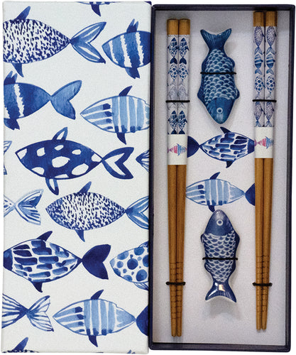 Spisepindesæt med pindeholder