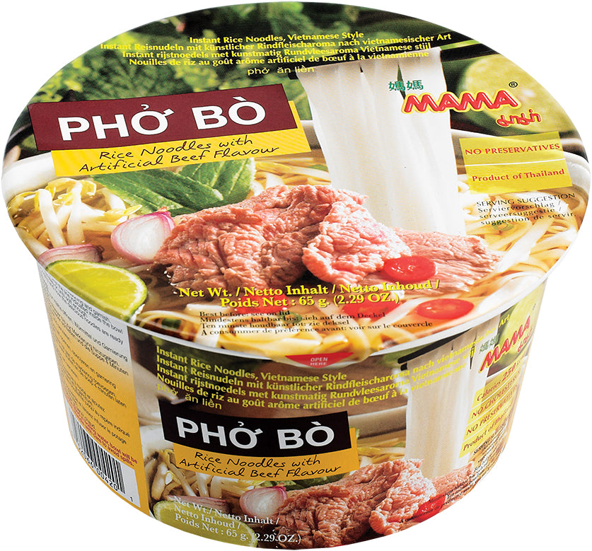 Instant risnudler Pho Bo med oksekødsmag 65 g