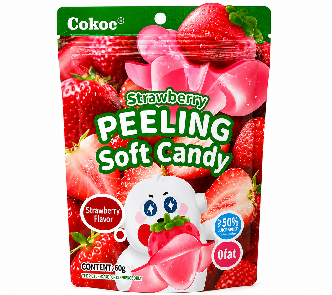 Peeling soft candy strawberry 75 g