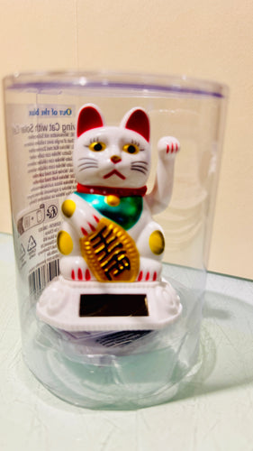 Lykkekat/vinkekat med solceller