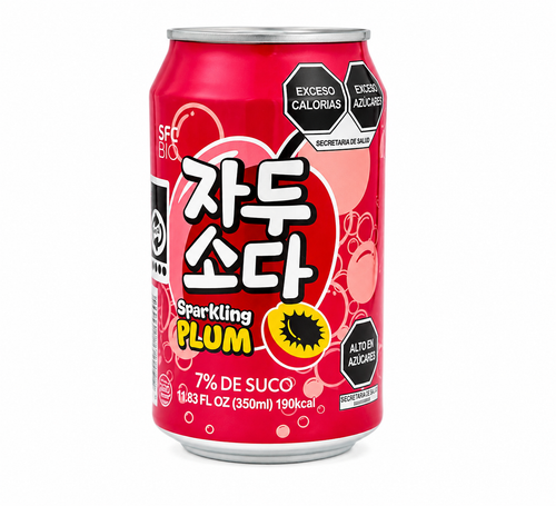 Sparkling soda plum 350 ml