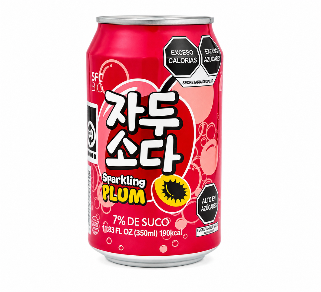 Sparkling soda plum 350 ml