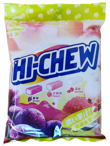 Hi-chew med grape, fersken & lychee 110 g