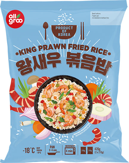 Stegte ris m. rejer og grøntsager 420 g, instant, frost
