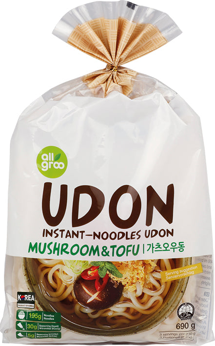 Instant udon nudler med champignon og tofu 690 g